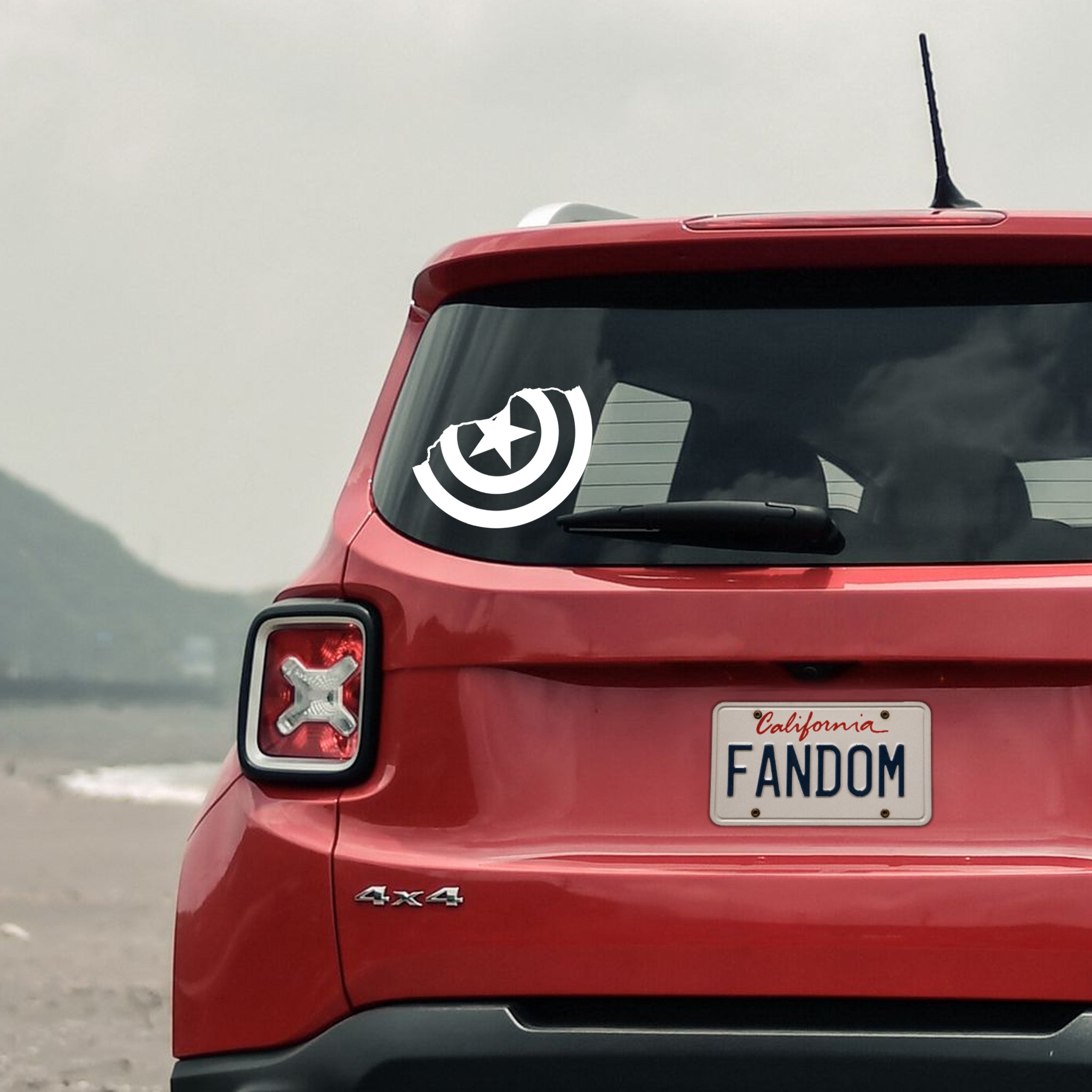 Broken Shield Vinyl Decal