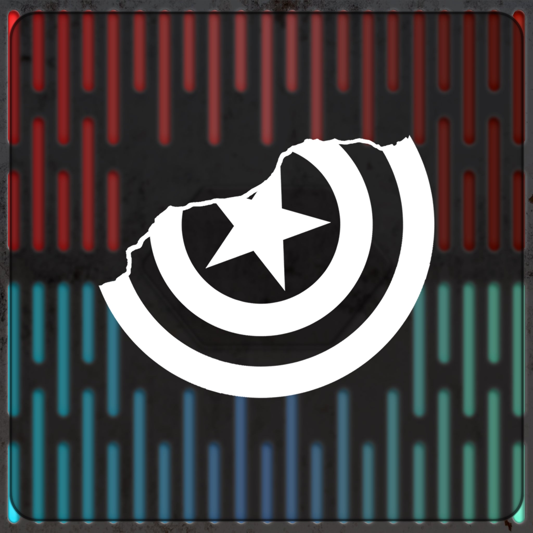 Broken Shield Vinyl Decal