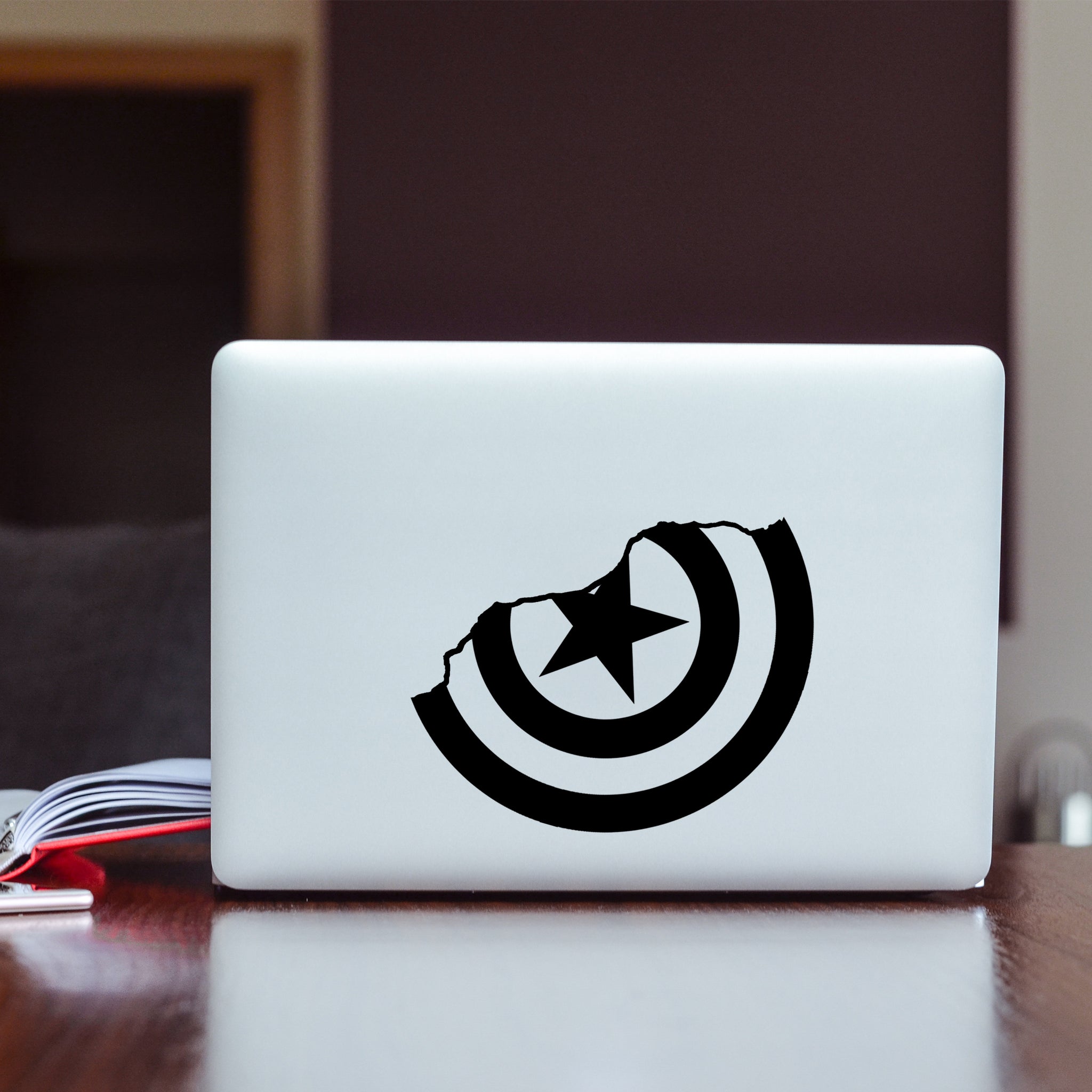 Broken Shield Vinyl Decal