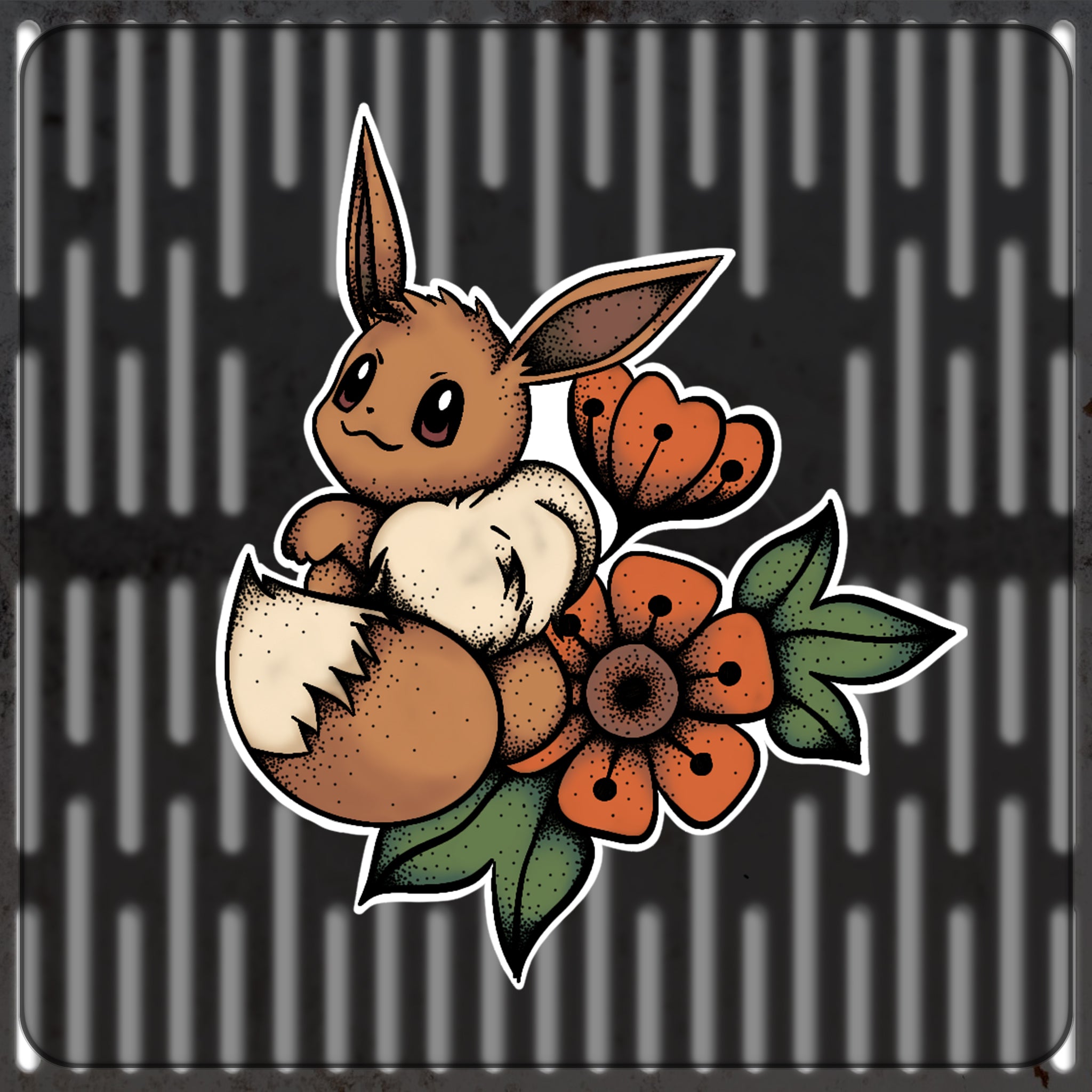 Evolution Fox Vinyl Sticker