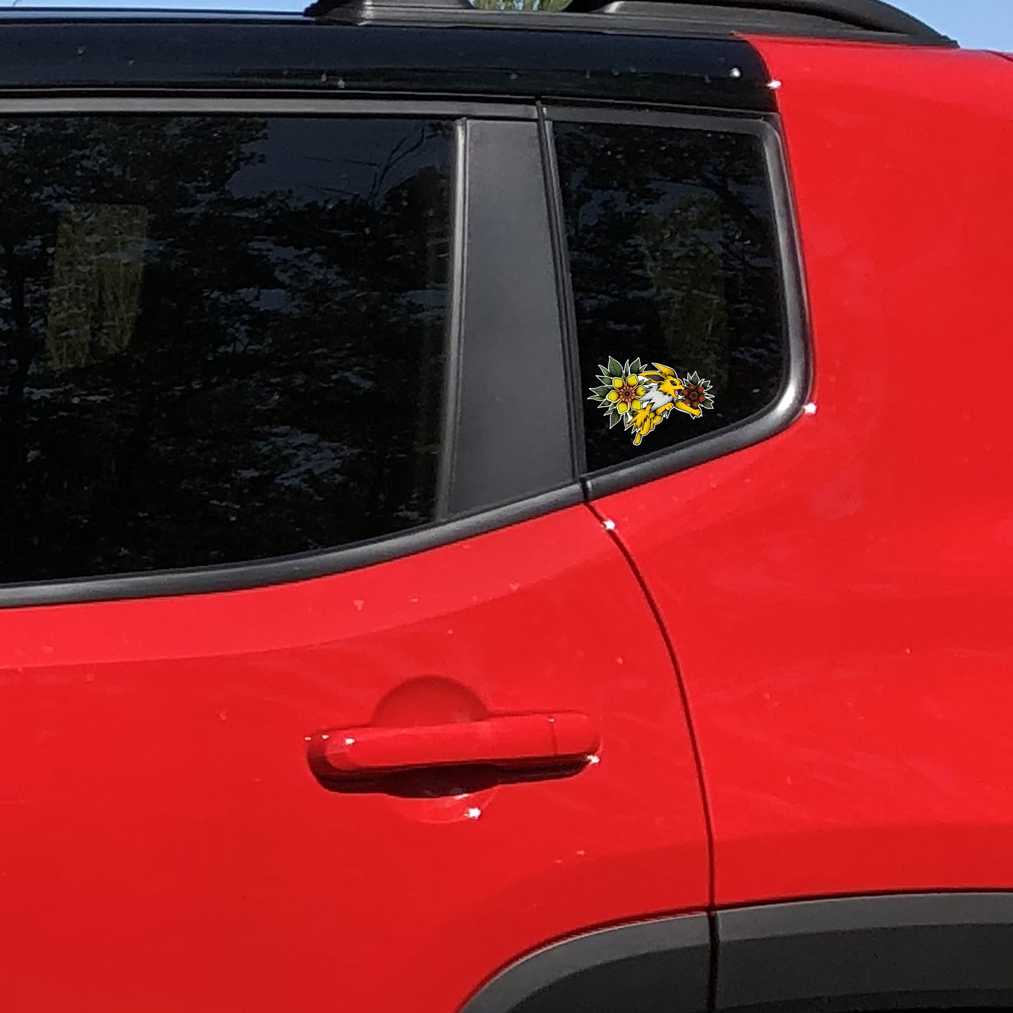 Electric Evolution Dog Vinyl Sticker